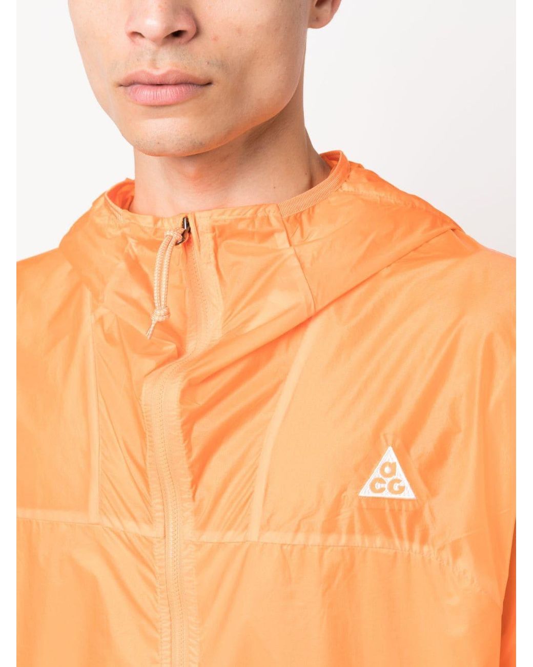 Nike Orange Acg Cinder Cone Windproof Jacket Bright Mandarin for men