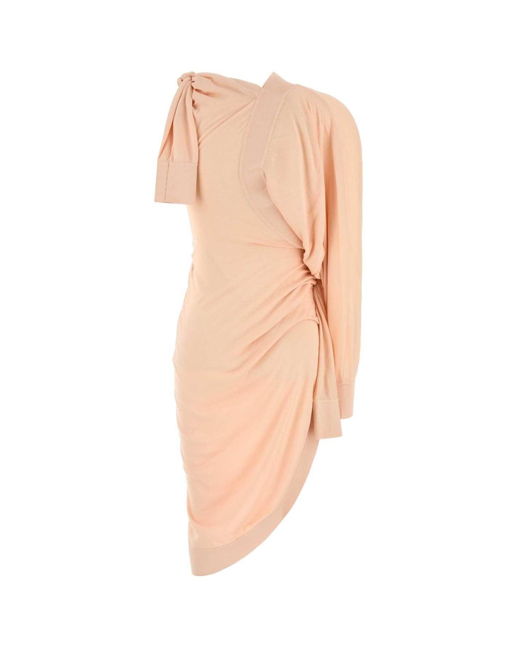 Ferragamo Natural Cotton Blend Dress
