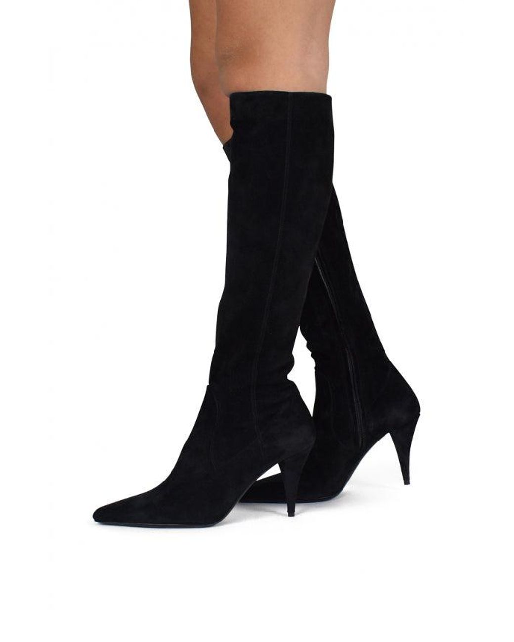 Saint Laurent Black Thigh-high Boots Kiki