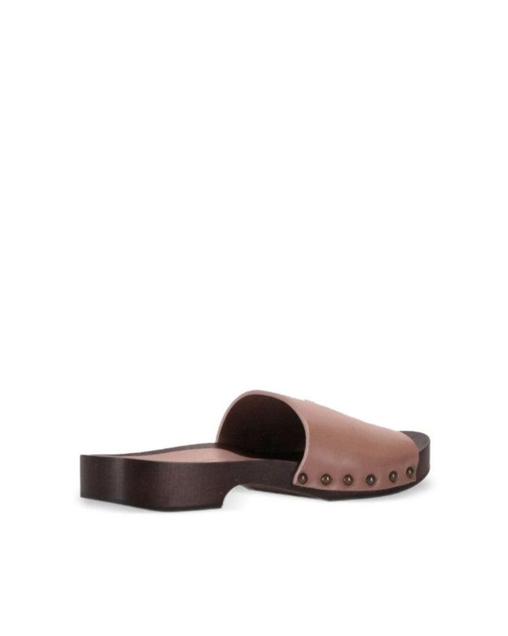 LA ROSE Brown Zoccoli Pelle