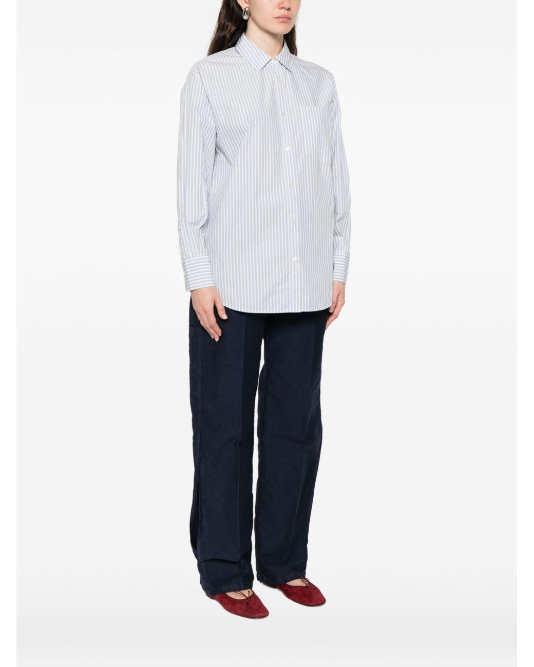 Woolrich White Striped Cotton Shirt