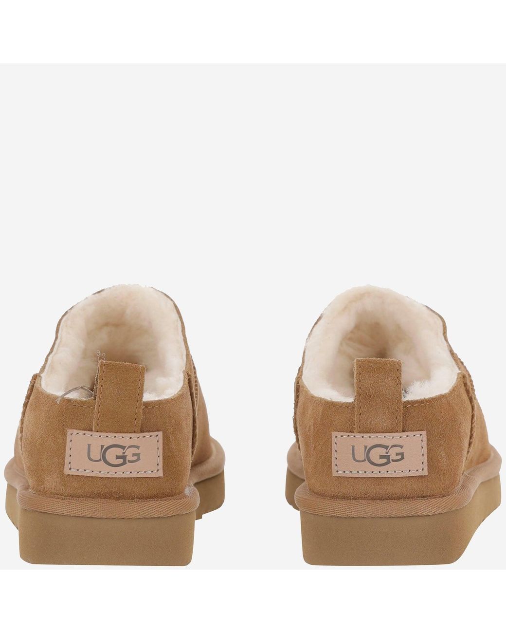 Ugg Brown Micro Suede Mules