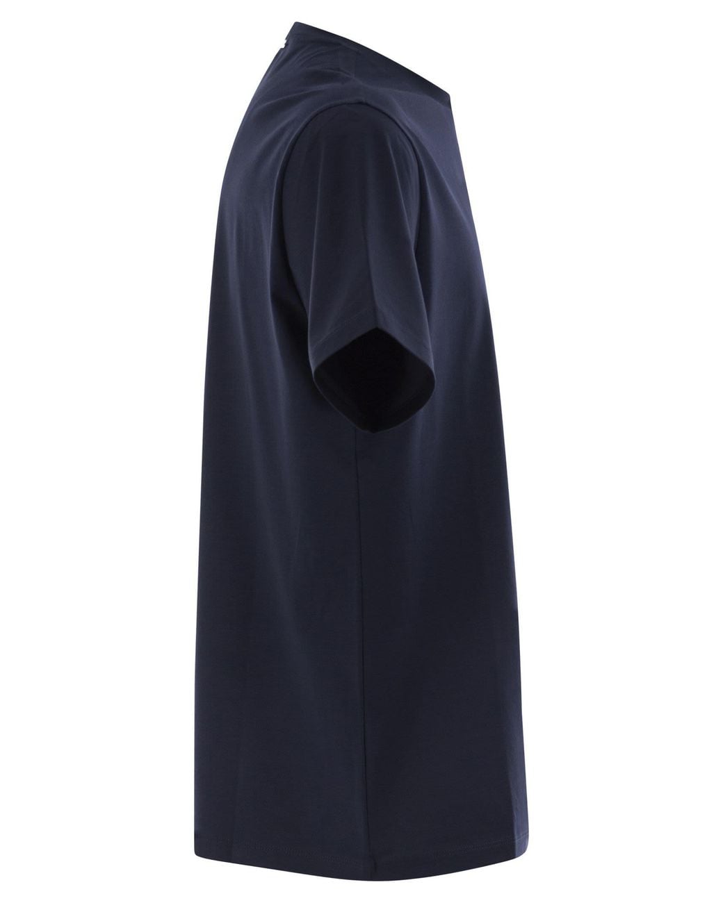 Herno Blue Stretch Cotton T Shirt