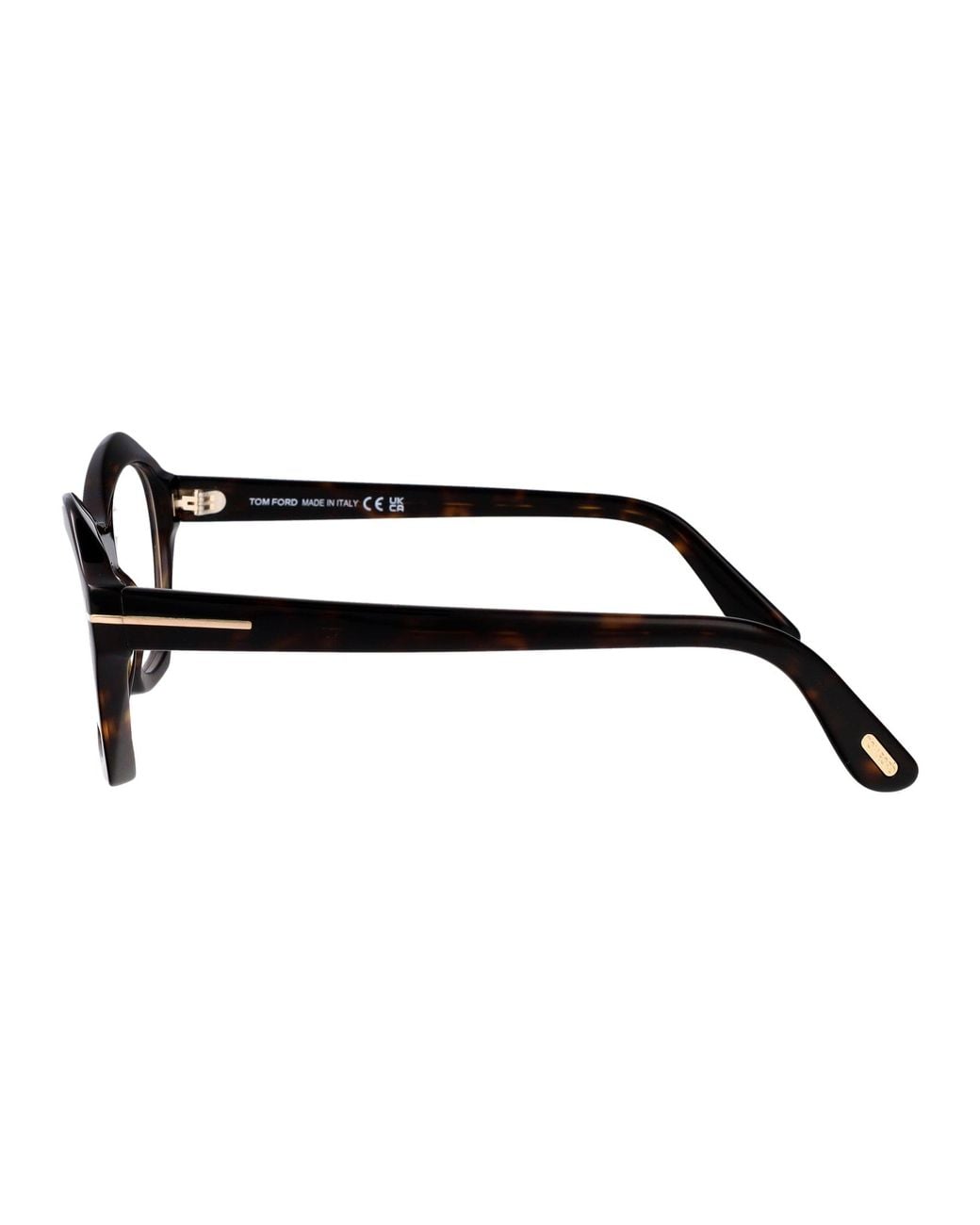 Tom Ford Black Round Optical Ft6193 B 52