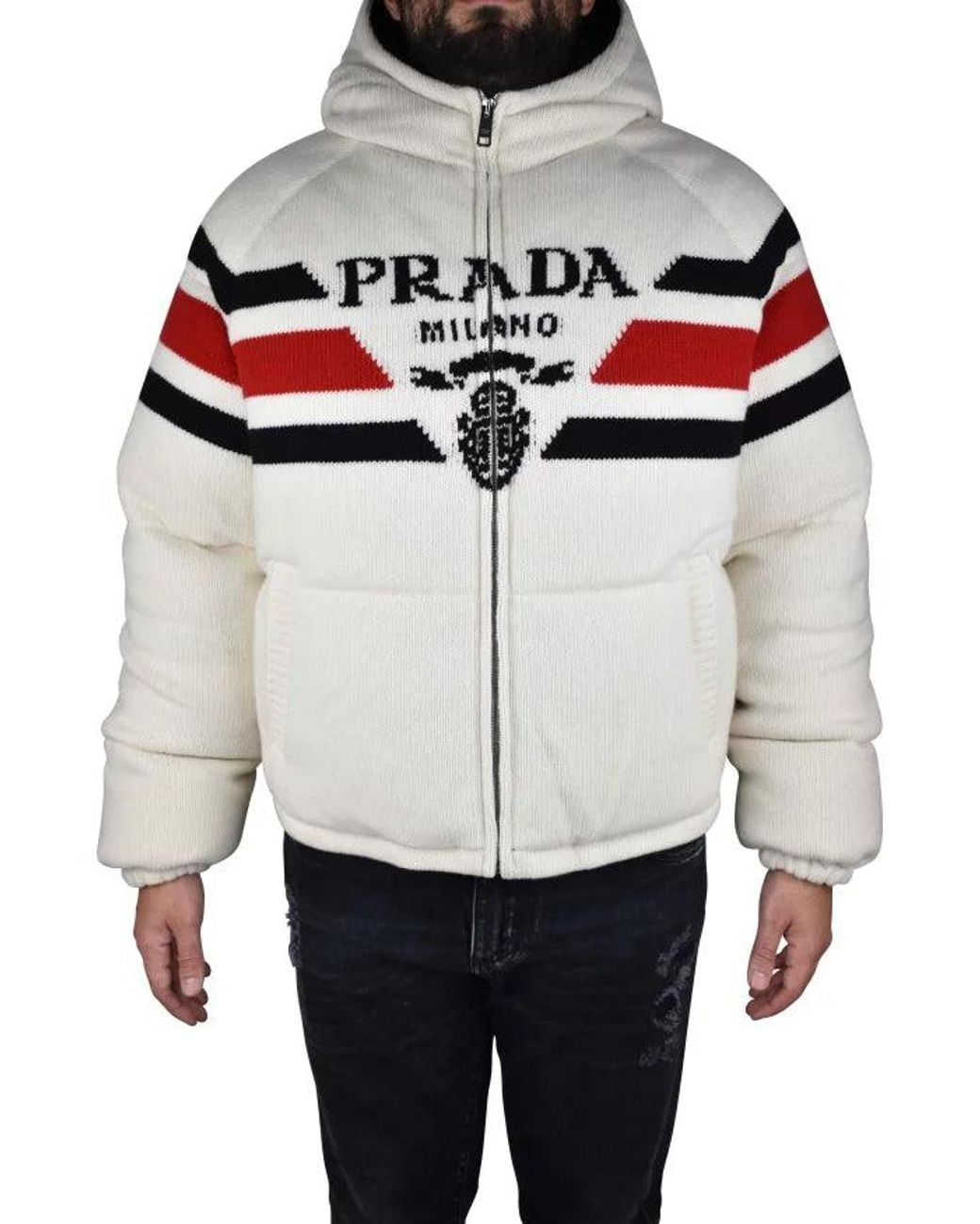 Prada White Down Jacket