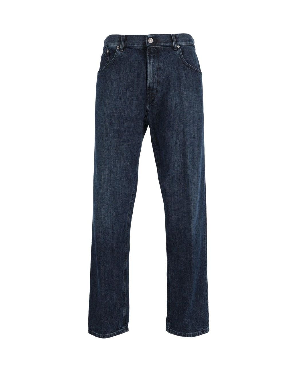 Dondup Blue Straight-Leg Denim Jeans With Classic Five-Pocket Design