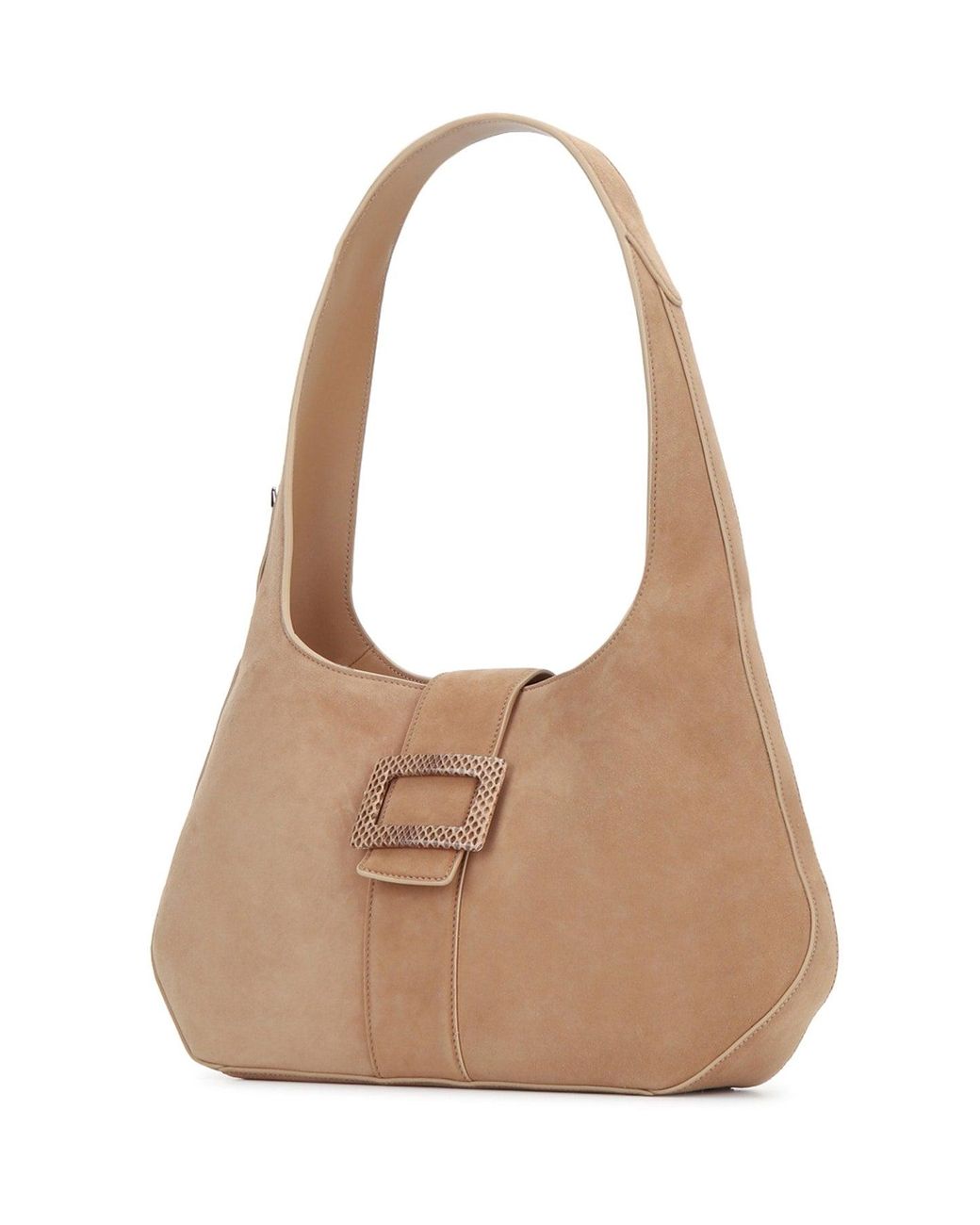 Roger Vivier Natural Belle Vivier Covered Hobo Small