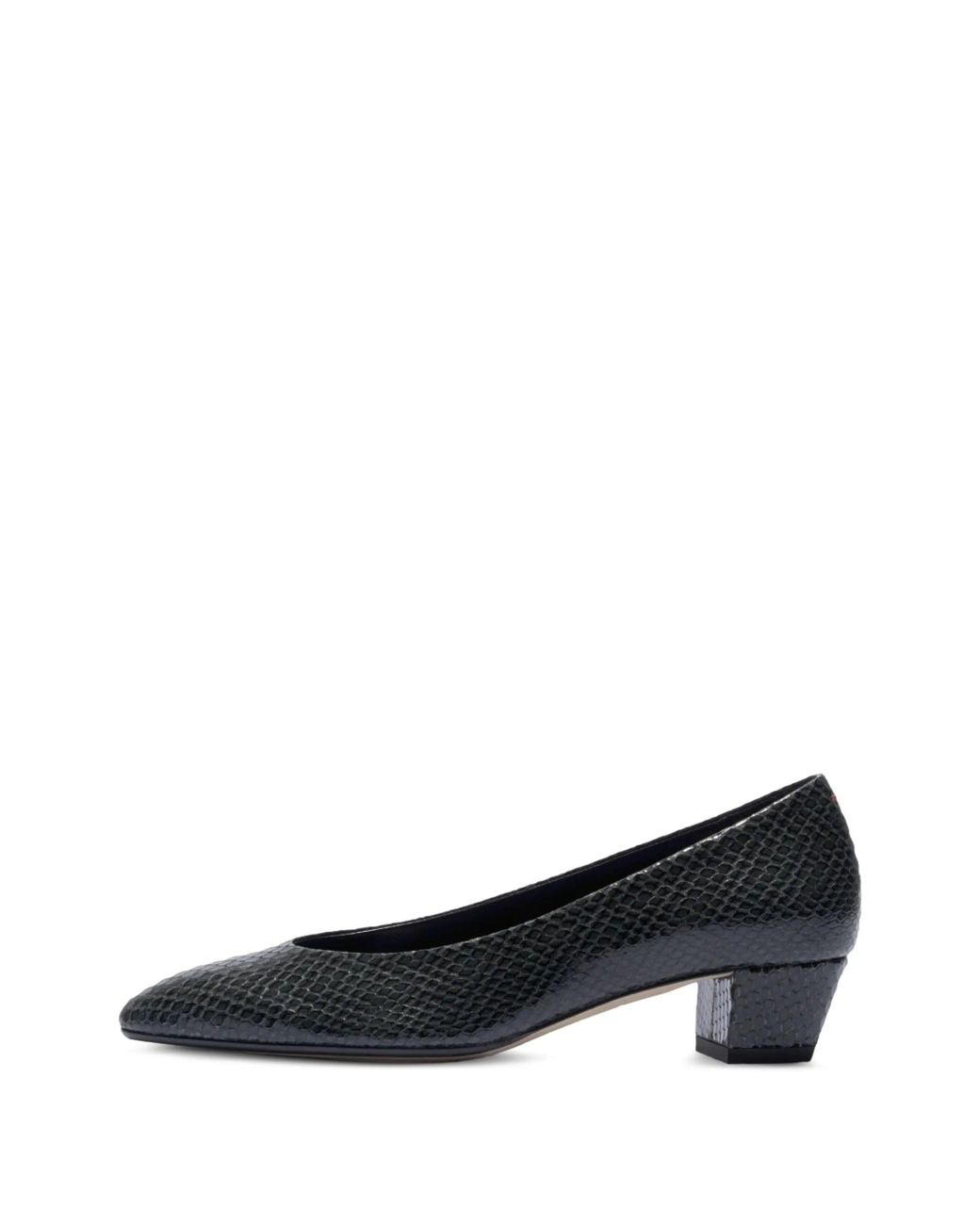 Aeyde White Helia Mini Snake Print Calf Leather Moss