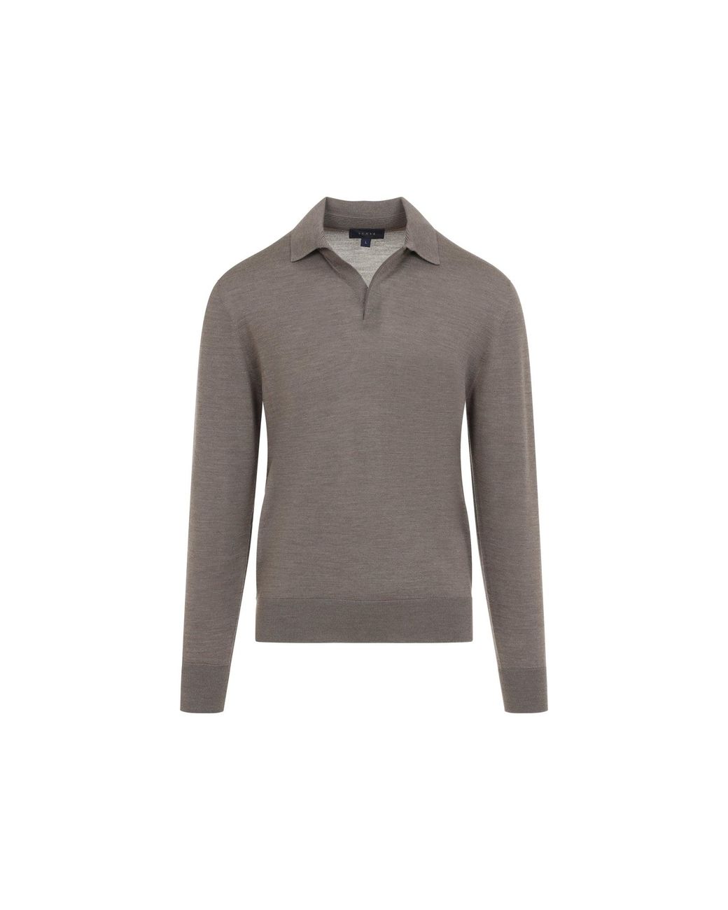 Sease Gray Lasca Virgin Wool Polo