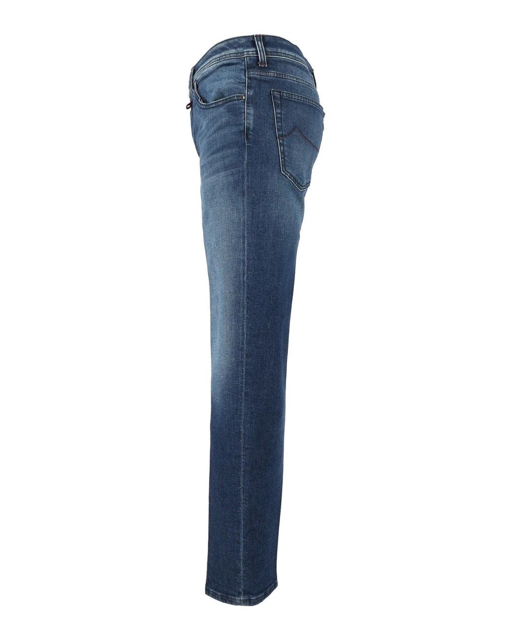 Jacob Cohen Blue Scott Cropped Slim-Fit Jeans for men