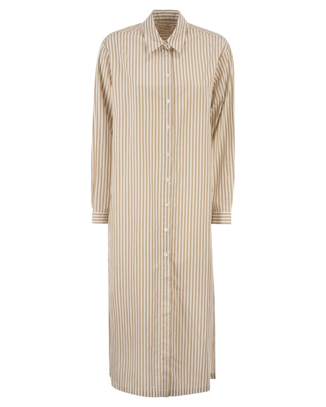 Mc2 Saint Barth Natural Long 'Shirtdress' Shirt