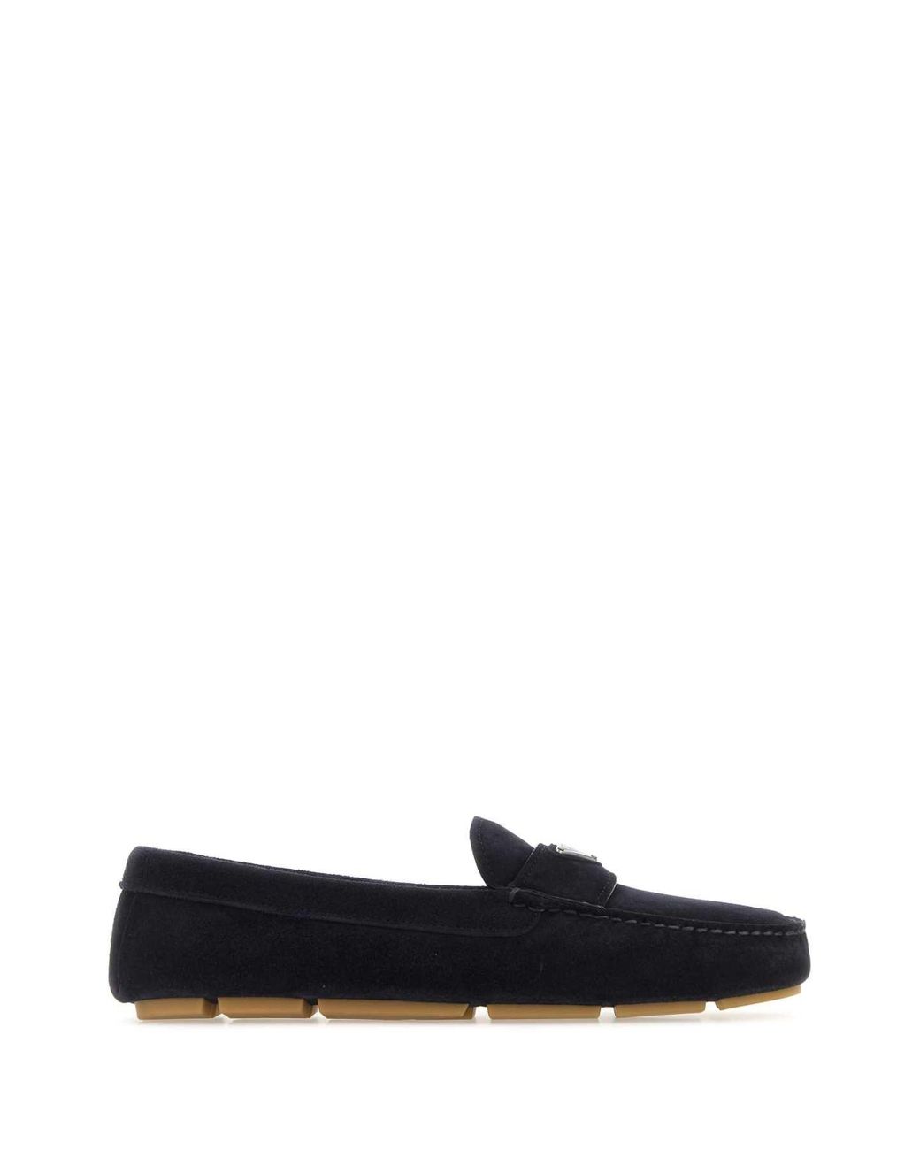 Prada Black Dark Suede Loafers for men