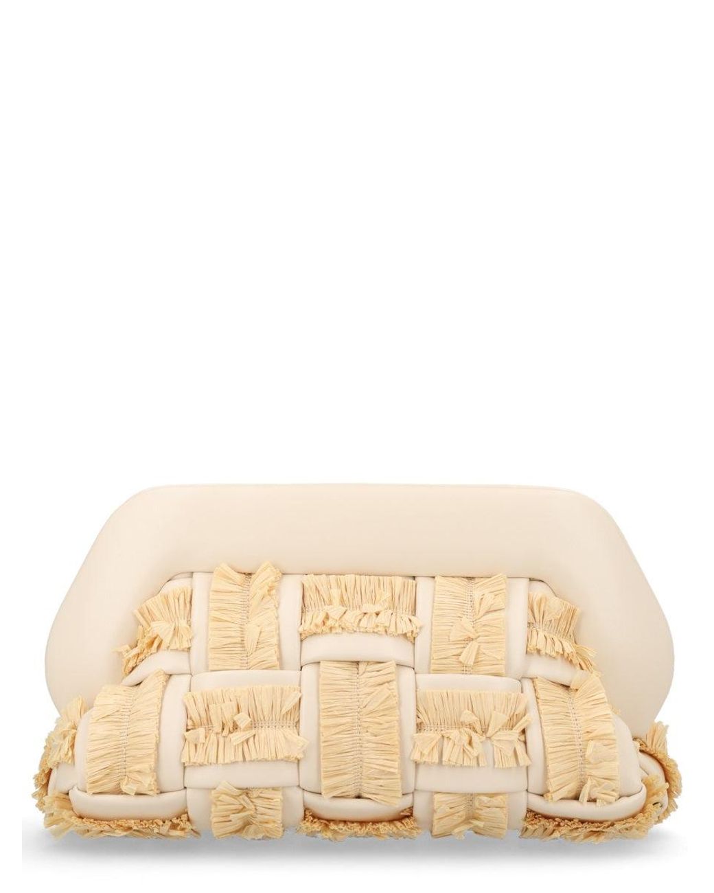 THEMOIRÈ Natural Woven Clutch Bag