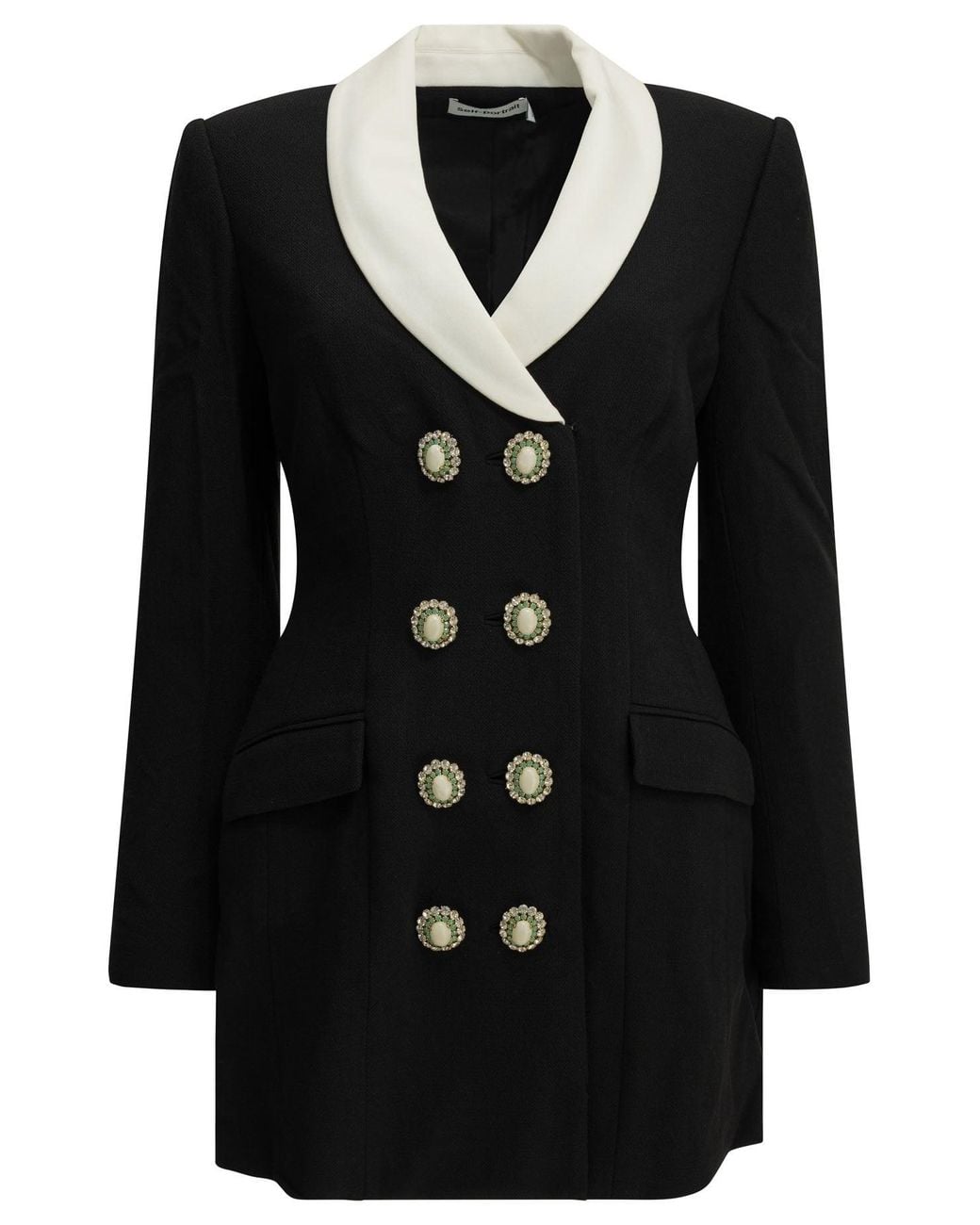 Self-Portrait Black Short Blazer Dress
