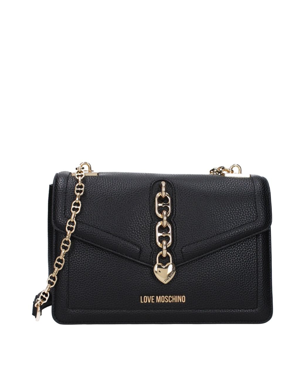Love Moschino Black Borse A Spalla Donna Poliuretano Nero