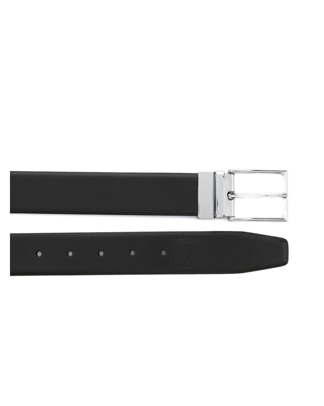 Emporio Armani Exclusive Exclusieve Lederen Riem Van Emporio Armani in het Brown voor heren