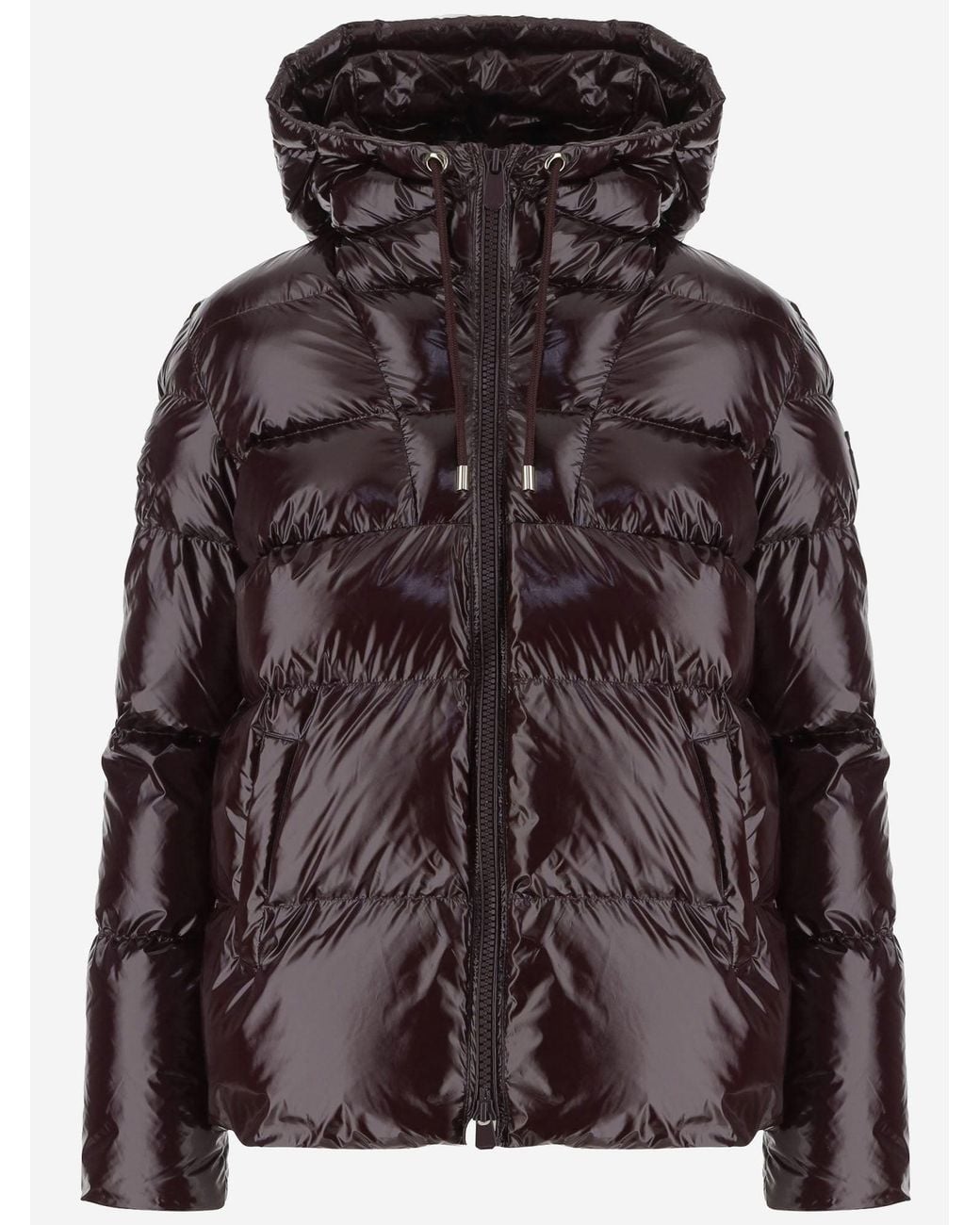 Pinko Brown Nylon Padded Down Jacket