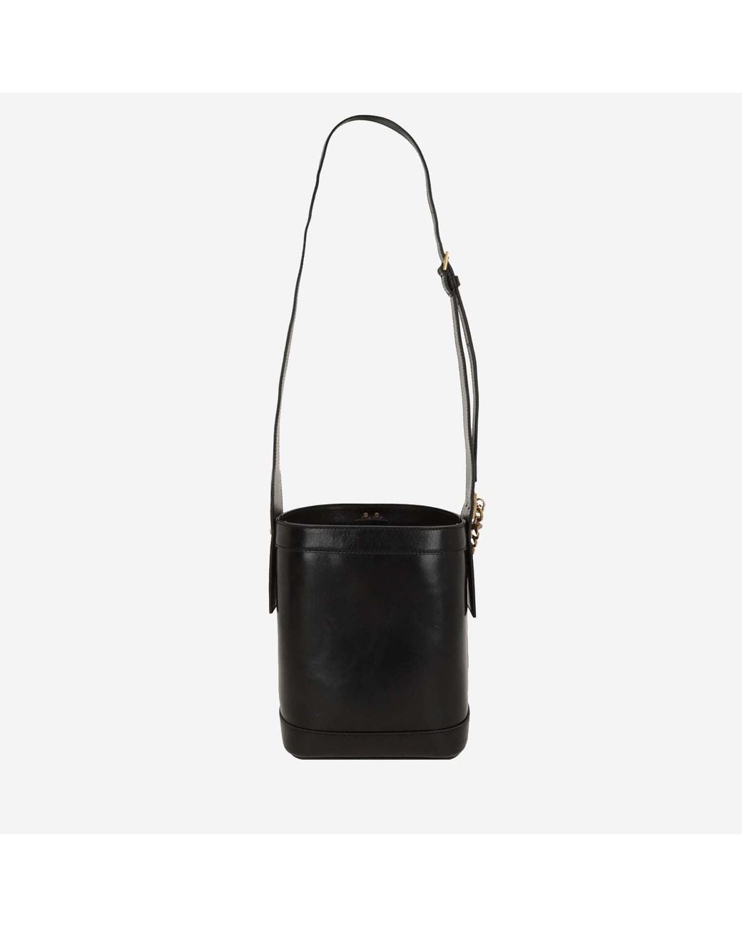 Versace Black Bucket Bag La Medusa Leather Shoulder