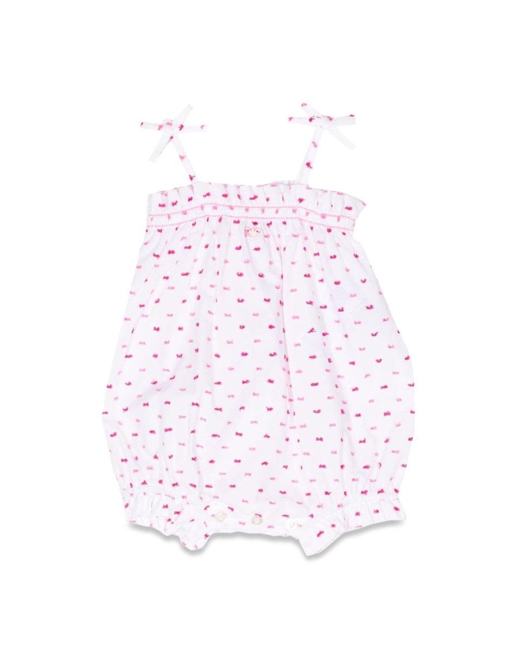 Emporio Armani Pink Romper With Printed Pattern