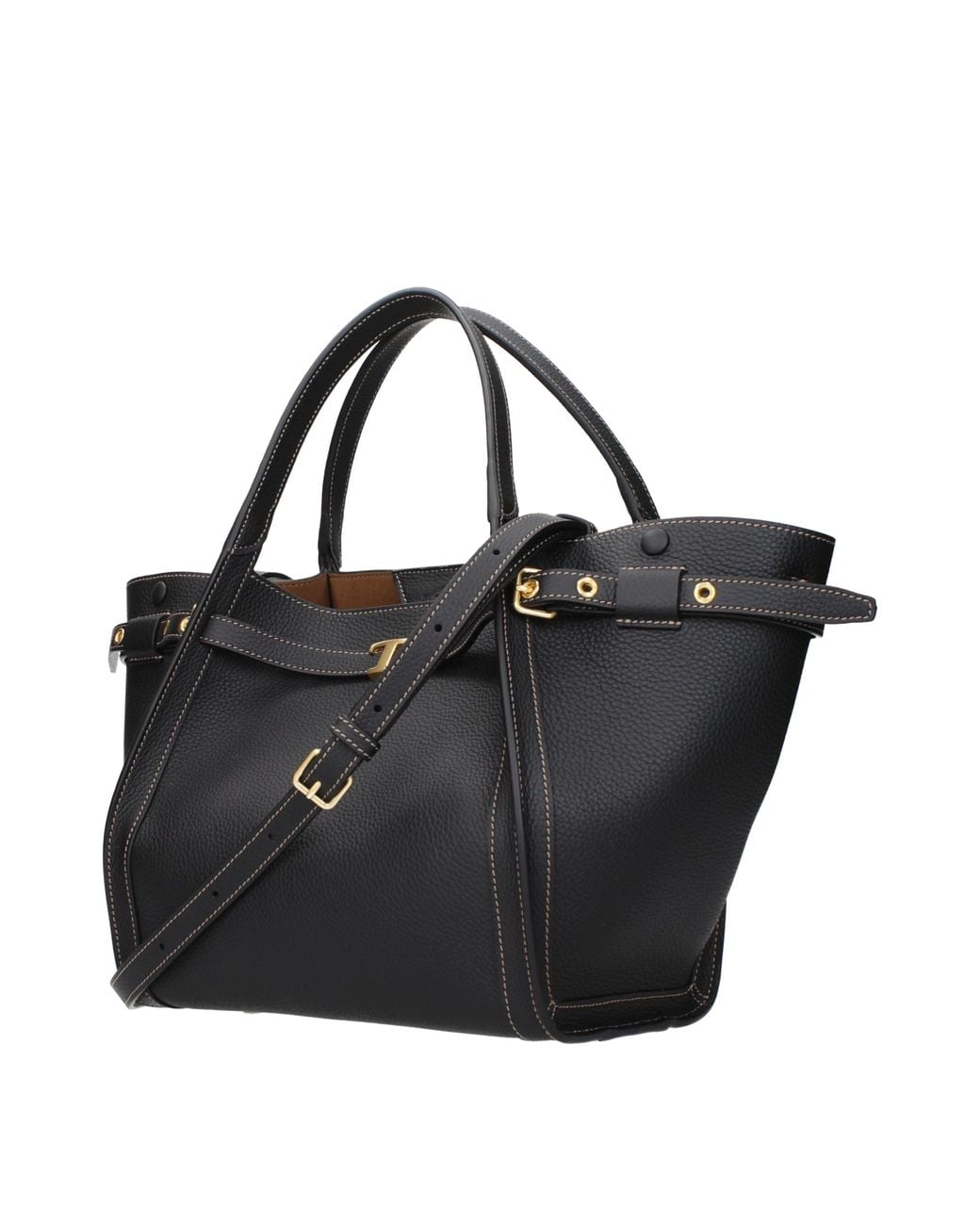 Tod's Black Leather Handbags For