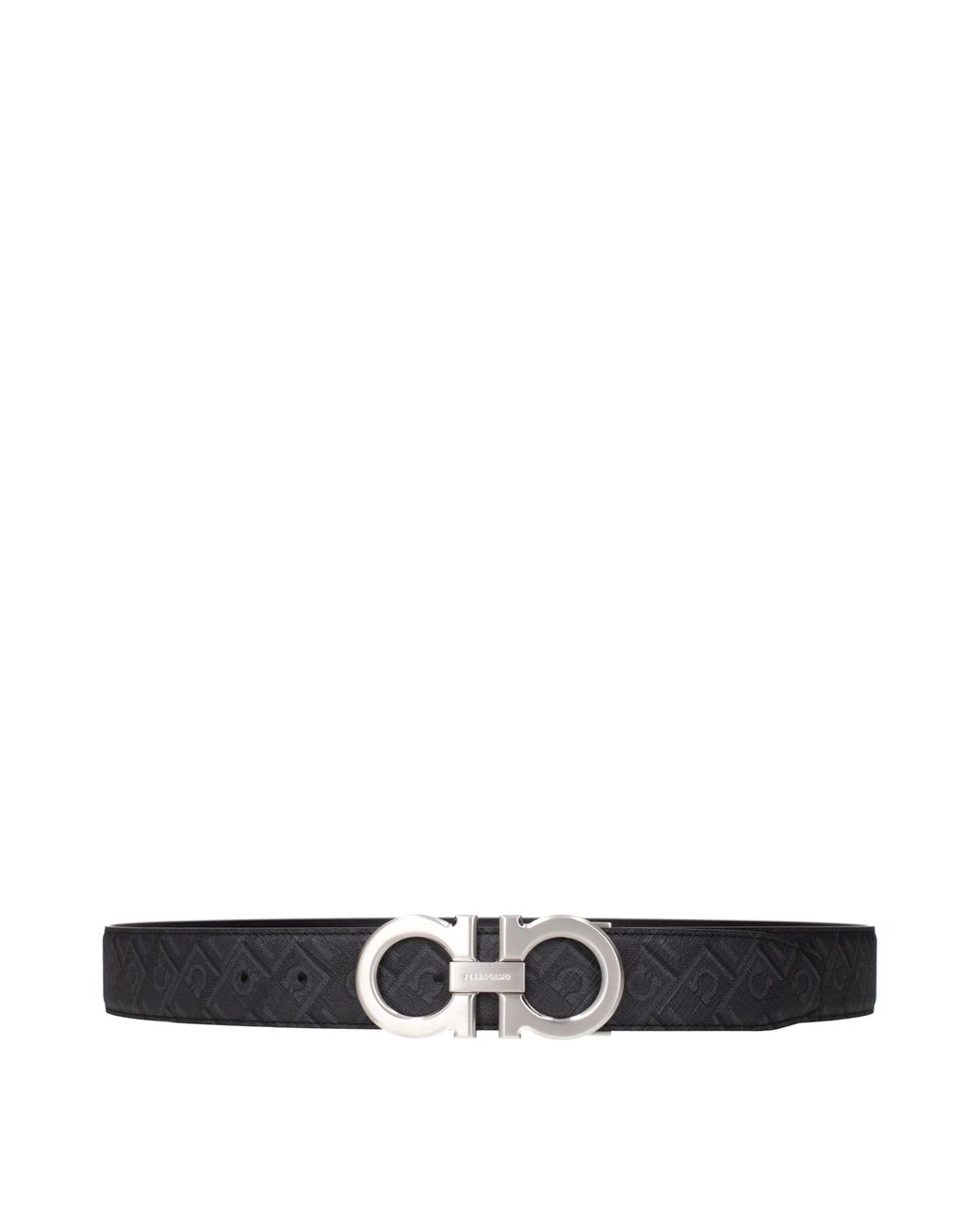 Ferragamo Black Belts Fabric