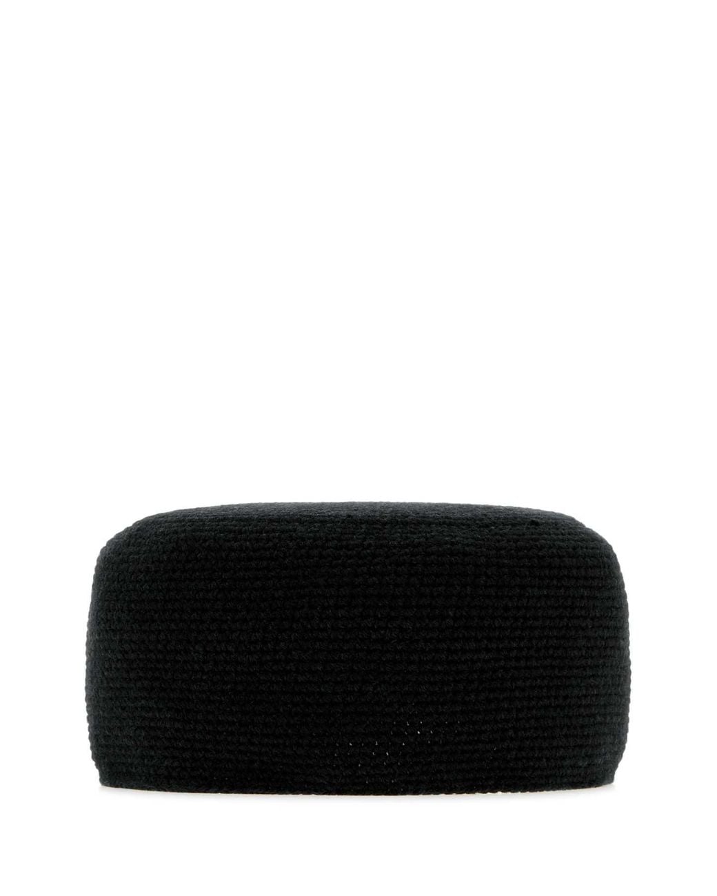 The Row Black Cashmere Perleaf Hat