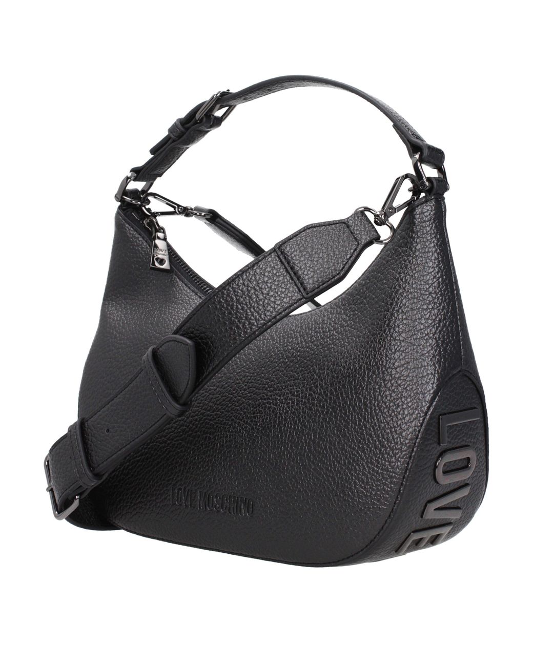 Love Moschino Black Shoulder Bags Polyurethane Dark