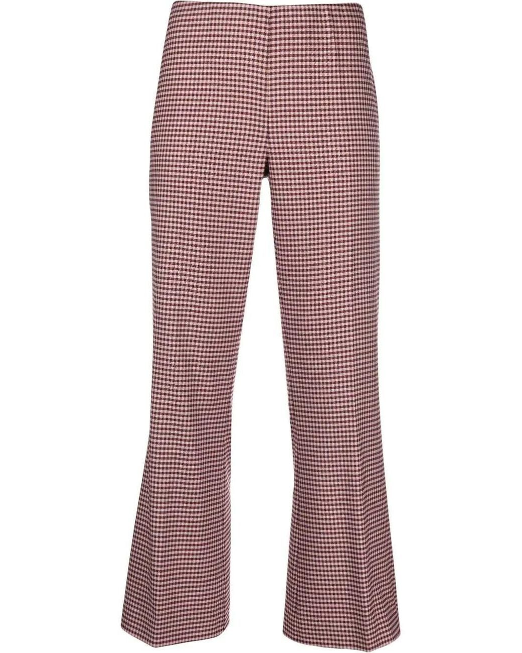 P.A.R.O.S.H. Houndstooth Flared Trousers