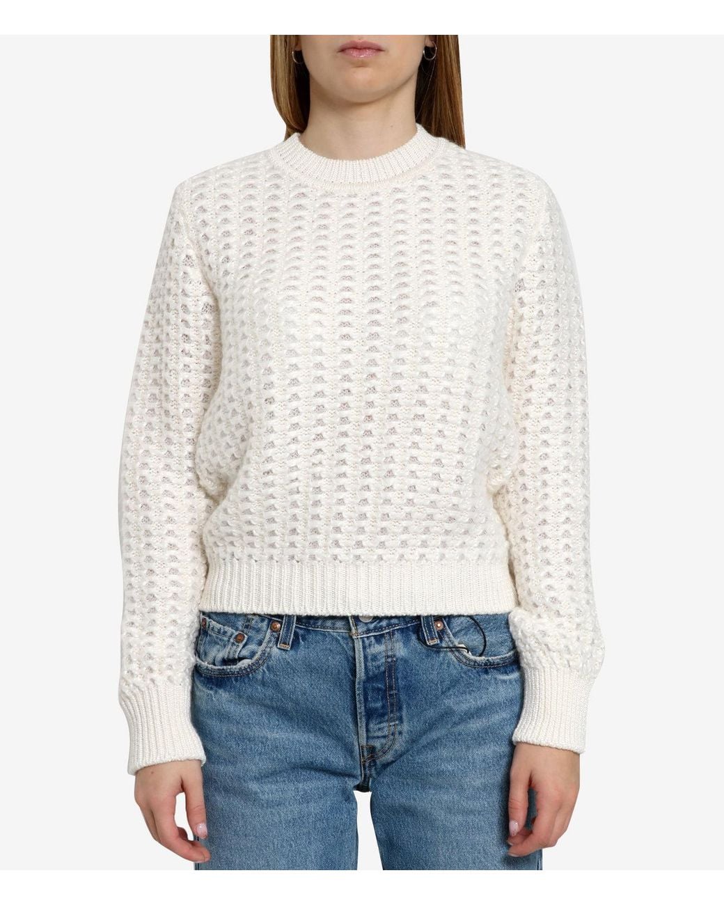 Alberta Ferretti White Sweaters