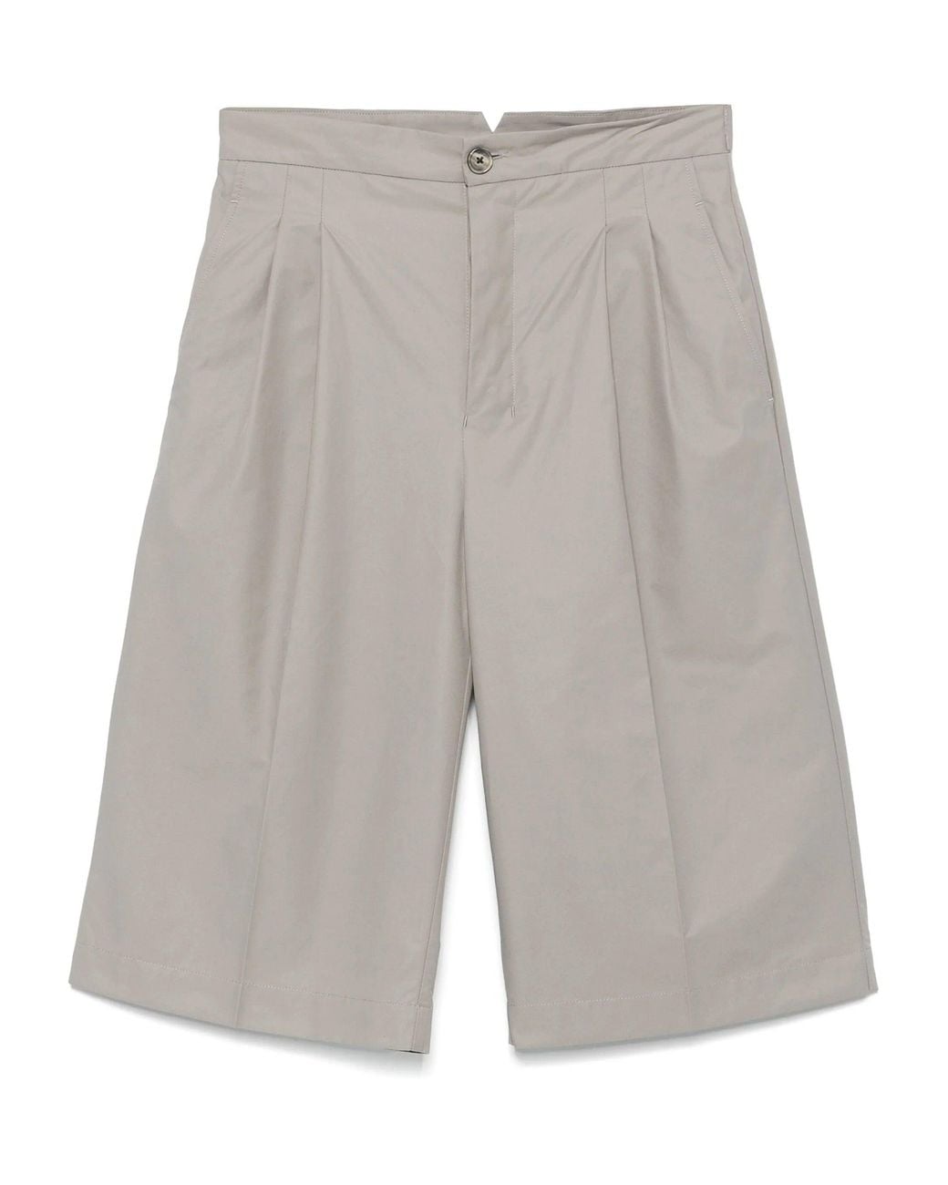 AMI Gray Loose Large Bermuda Shorts Clothing for men