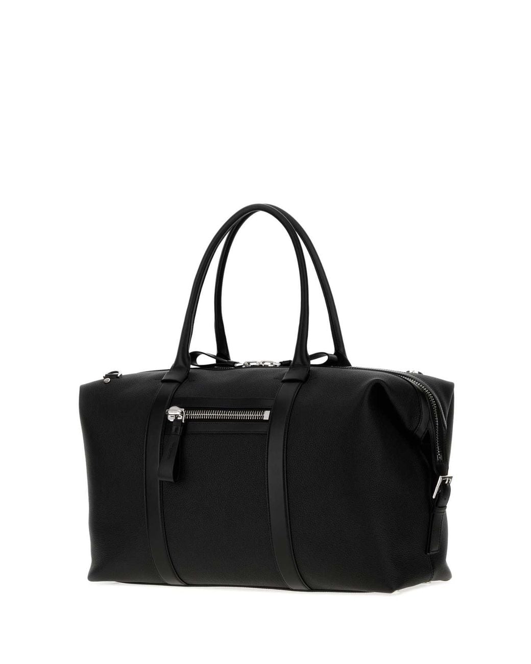 Tom Ford Black Leather Travel Bag for men
