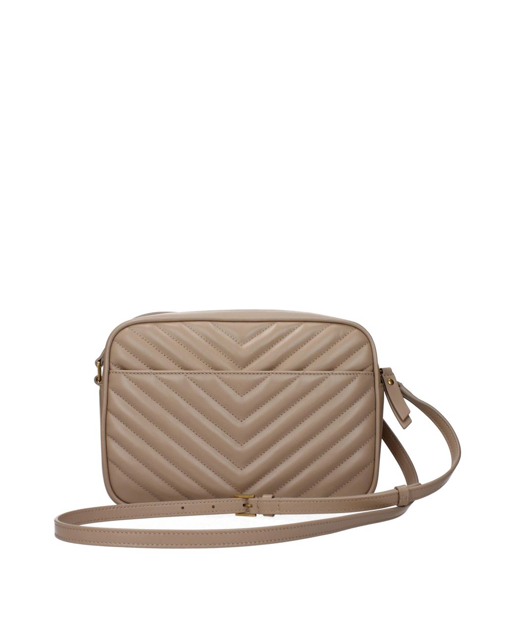 Saint Laurent Brown Lou Shoulder Bag Leather/Dark