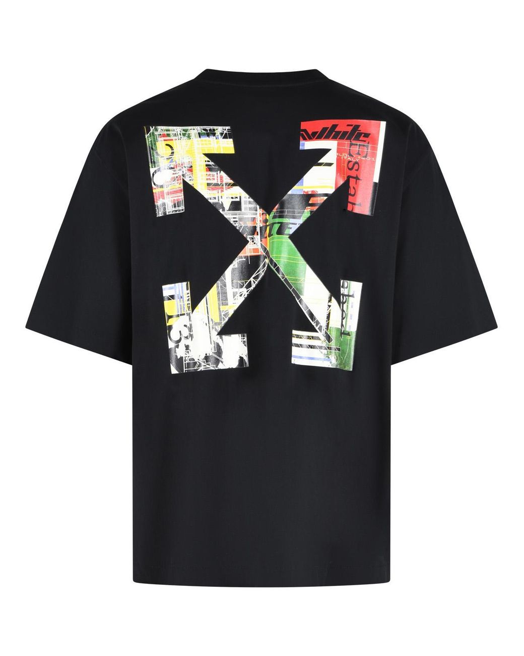 Off-White c/o Virgil Abloh Black 'Industrial Arrow' Cotton T Shirt