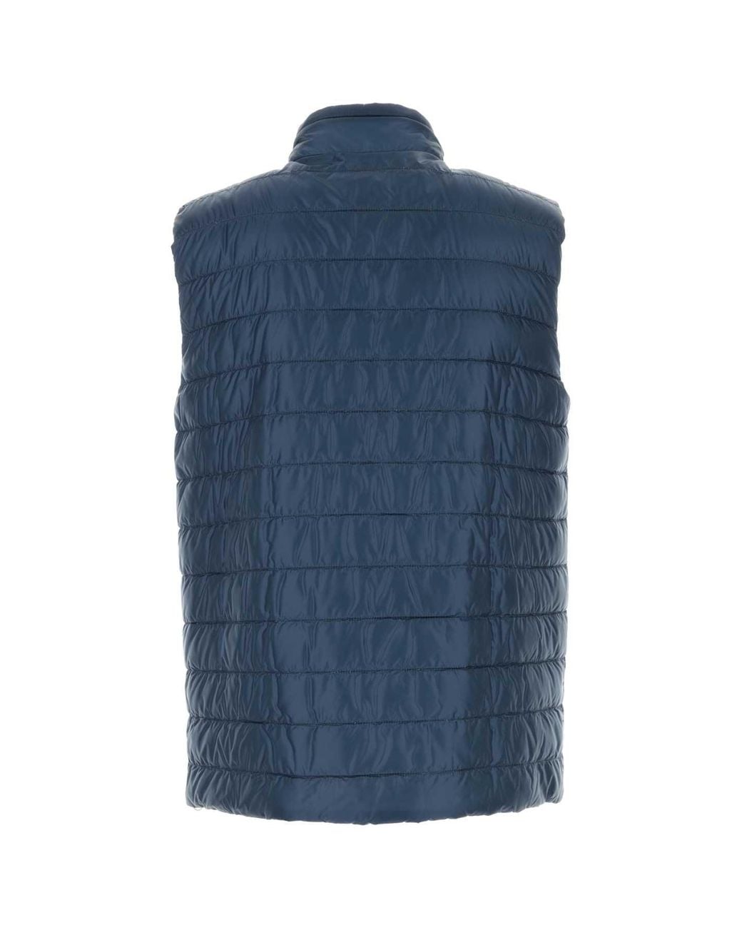 Herno Blue Nylon Reversible Down Jacket for men