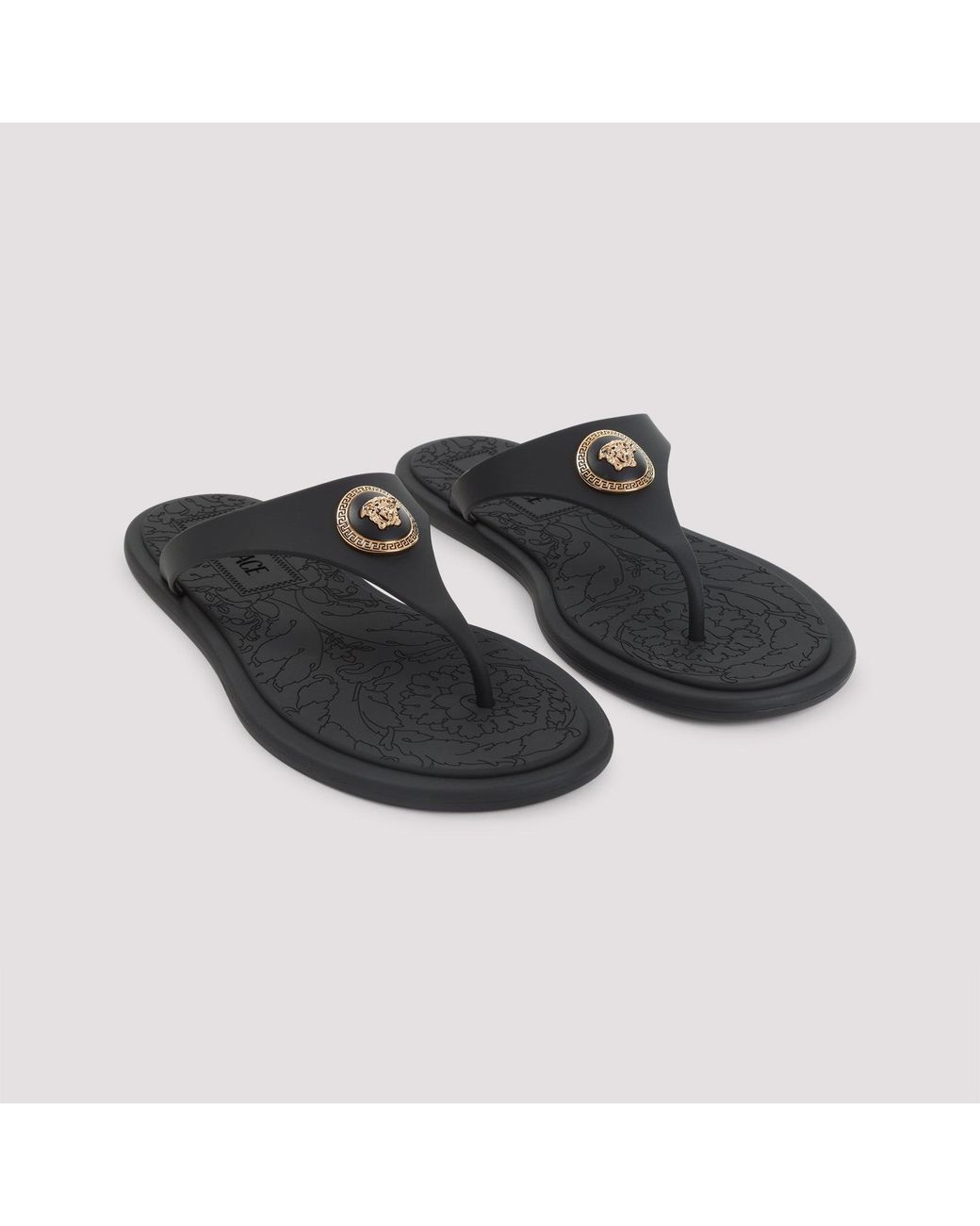 Versace Gomma Slides in het Brown