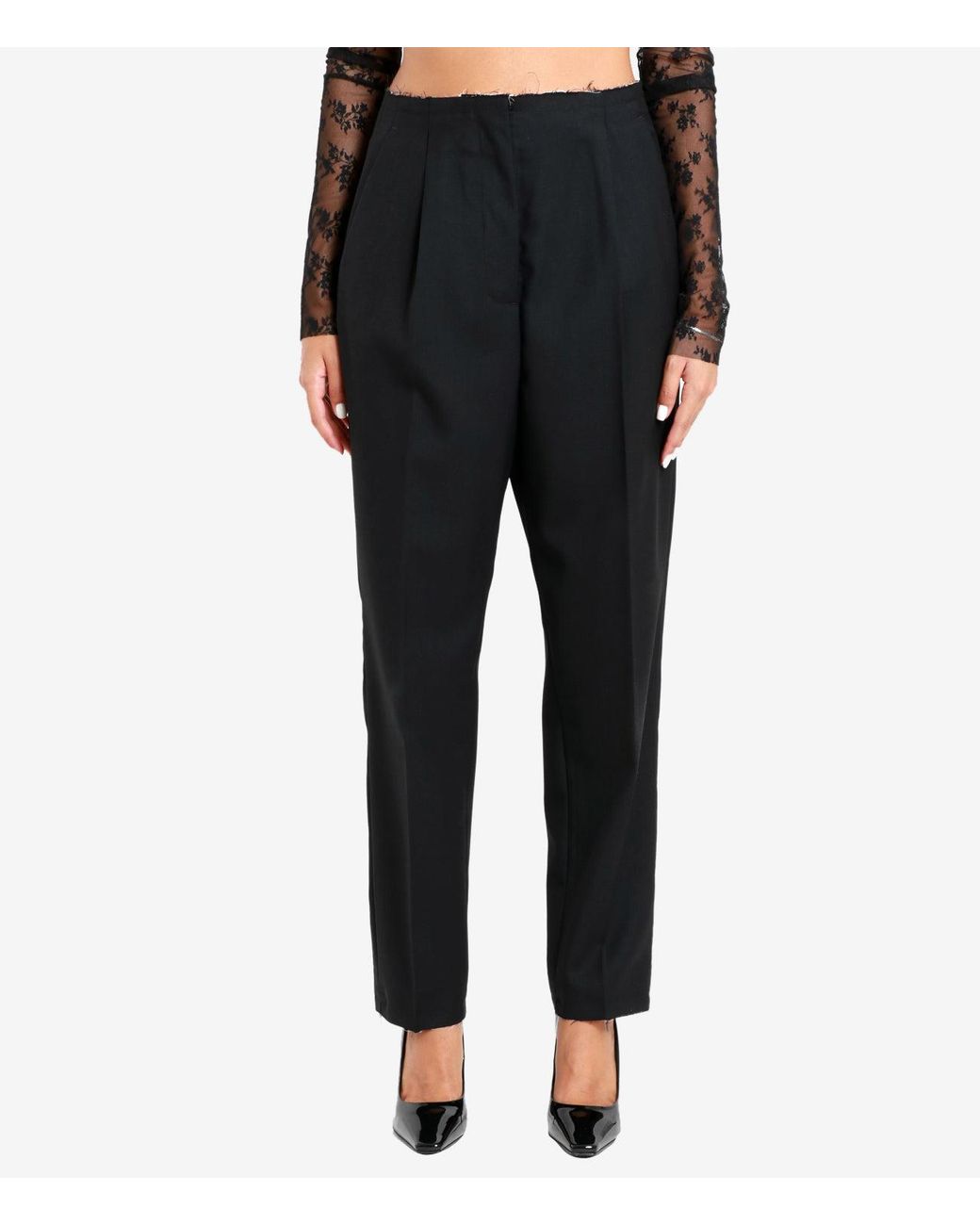 Erika Cavallini Semi Couture Black Trousers