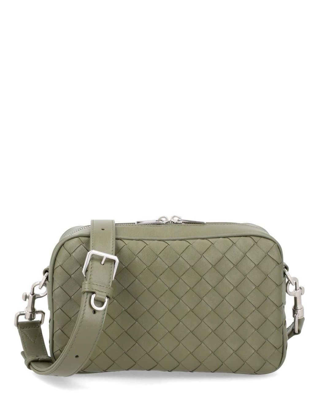 Bottega Veneta Green Small Braided Bag
