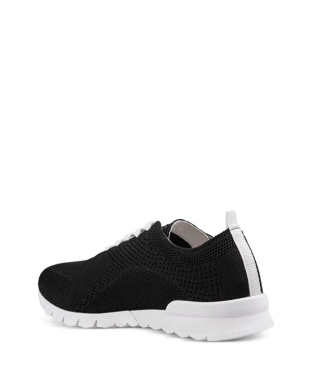 Kiton Black Lace-Up Sneakers