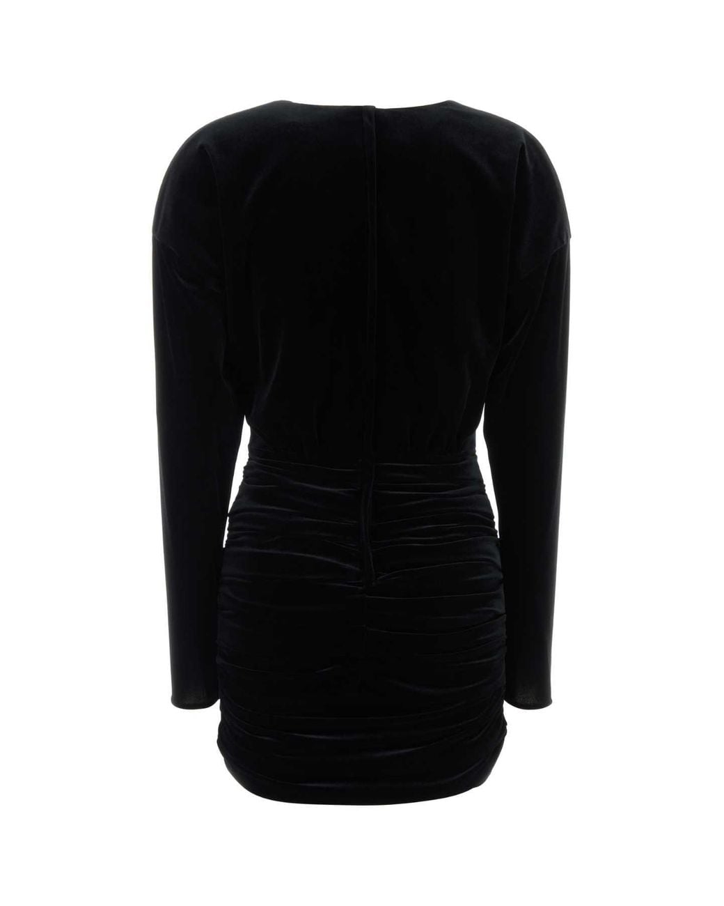 Dolce & Gabbana Black Velvet Mini Dress