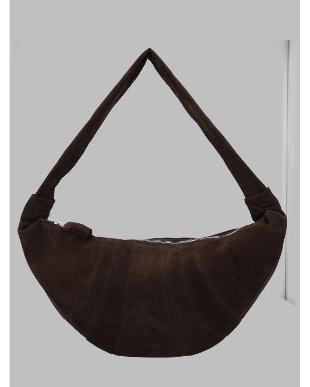 Lemaire Black Leather Crescent Shoulder Bag