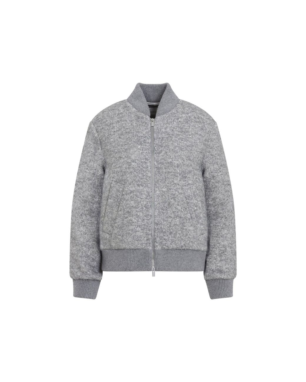Peserico Gray Grigio Mercurio Bouclè Bomber