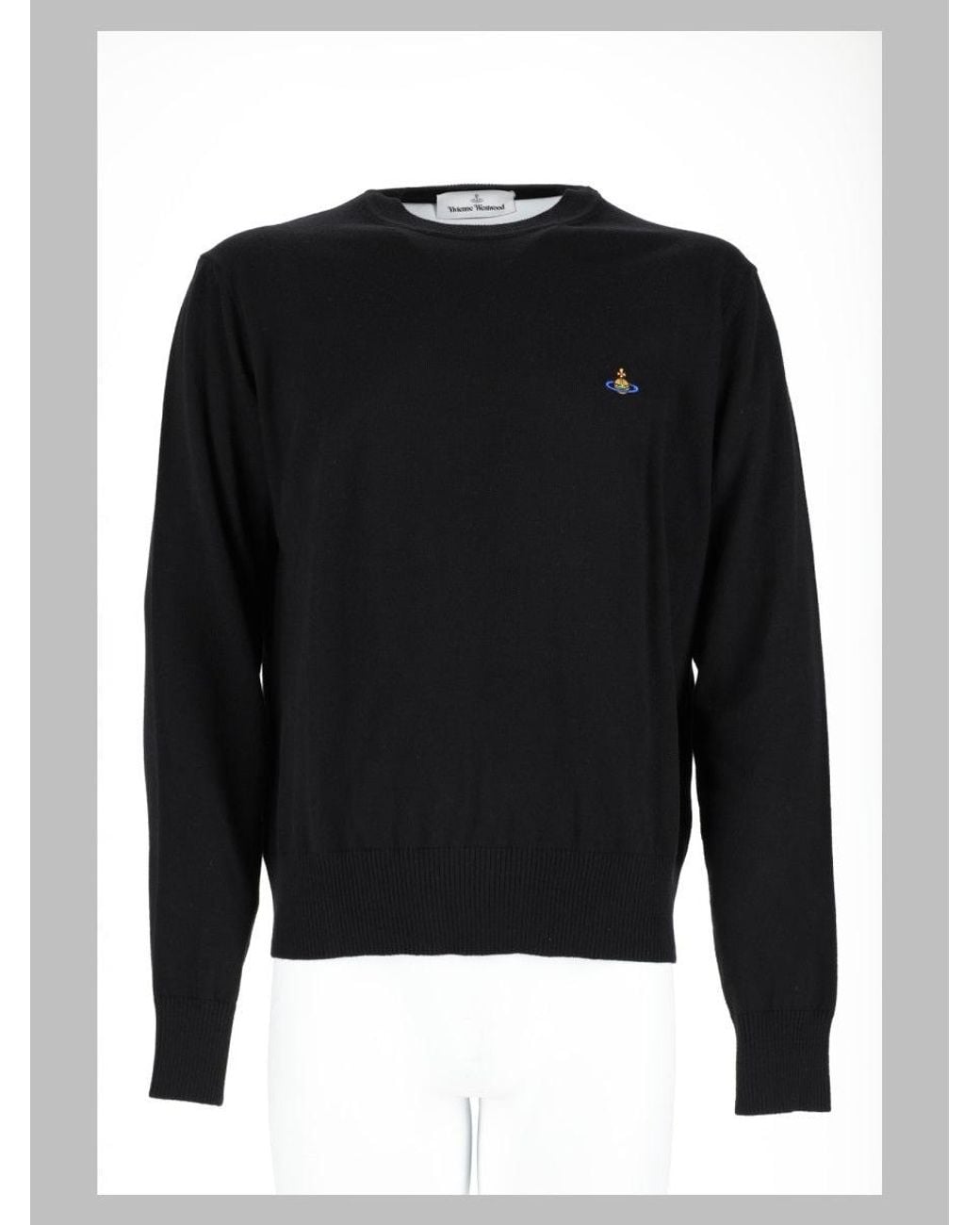 Vivienne Westwood Black Cotton-Cashmere Sweater for men