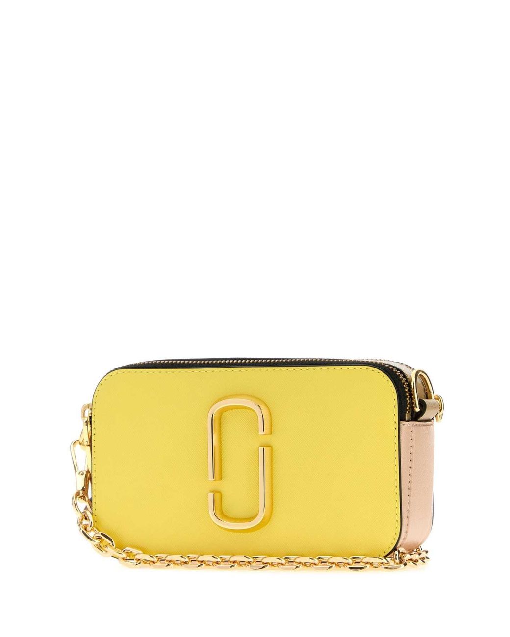 Marc Jacobs Yellow Leather The Snapshot Crossbody Bag