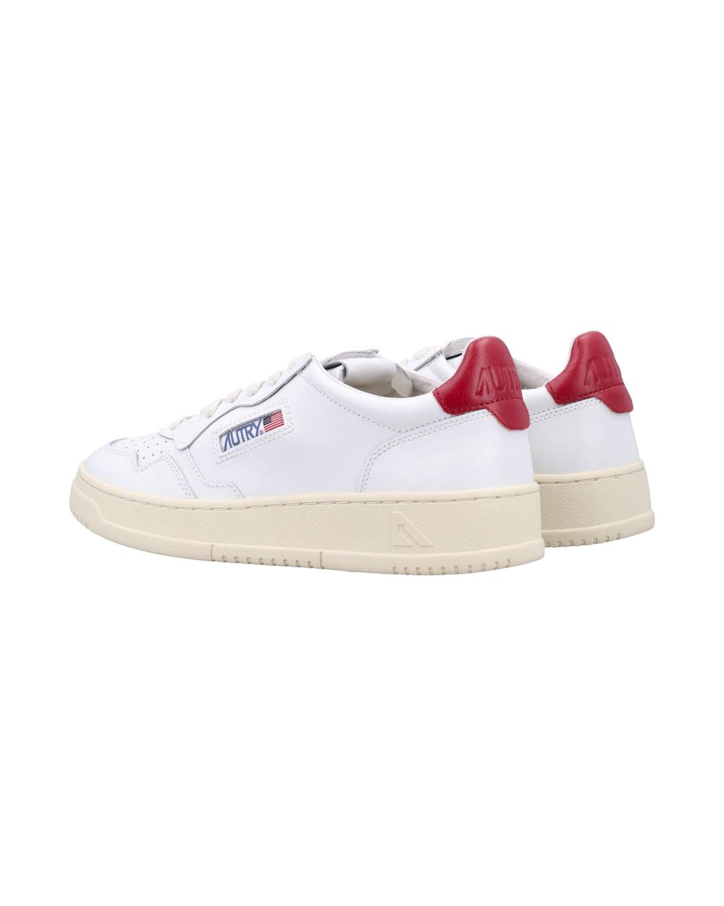 Autry White Medalist Low-Top Sneakers
