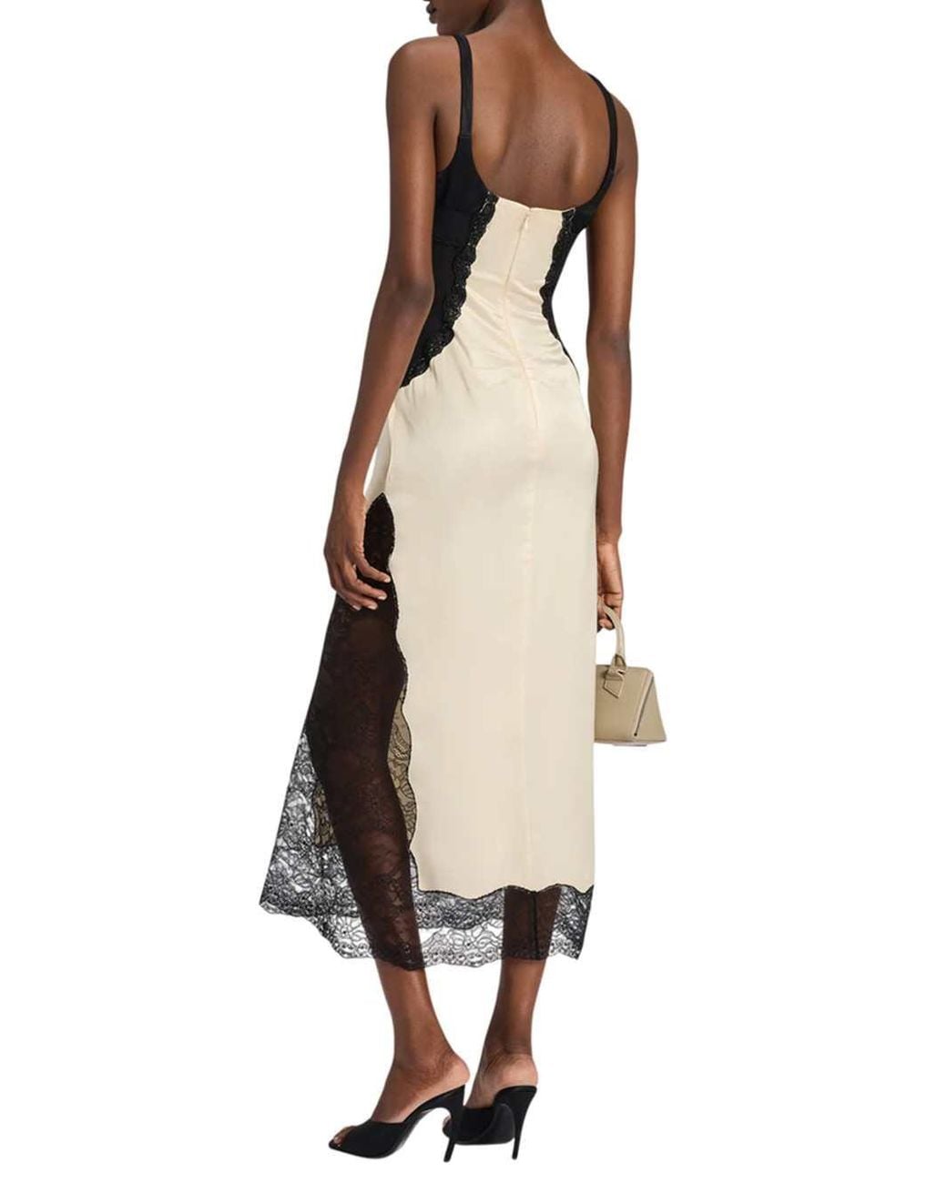 The Attico White And Ivory Midi Dress