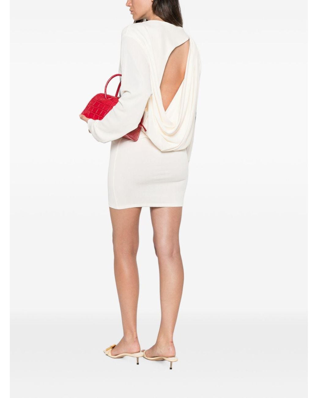 Jacquemus White Mistral Short Dress