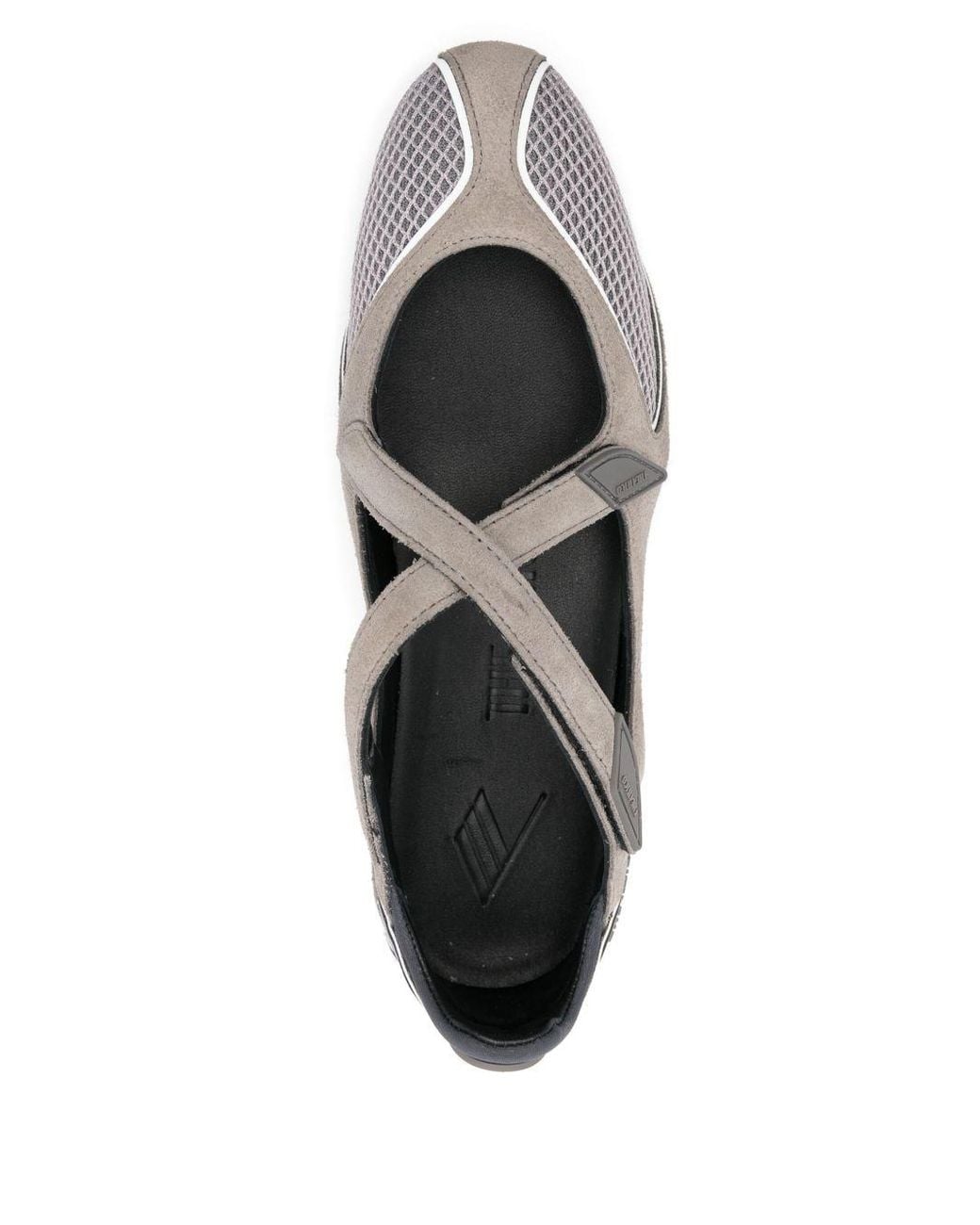 The Attico Gray Fllor 01 Ballet Flats