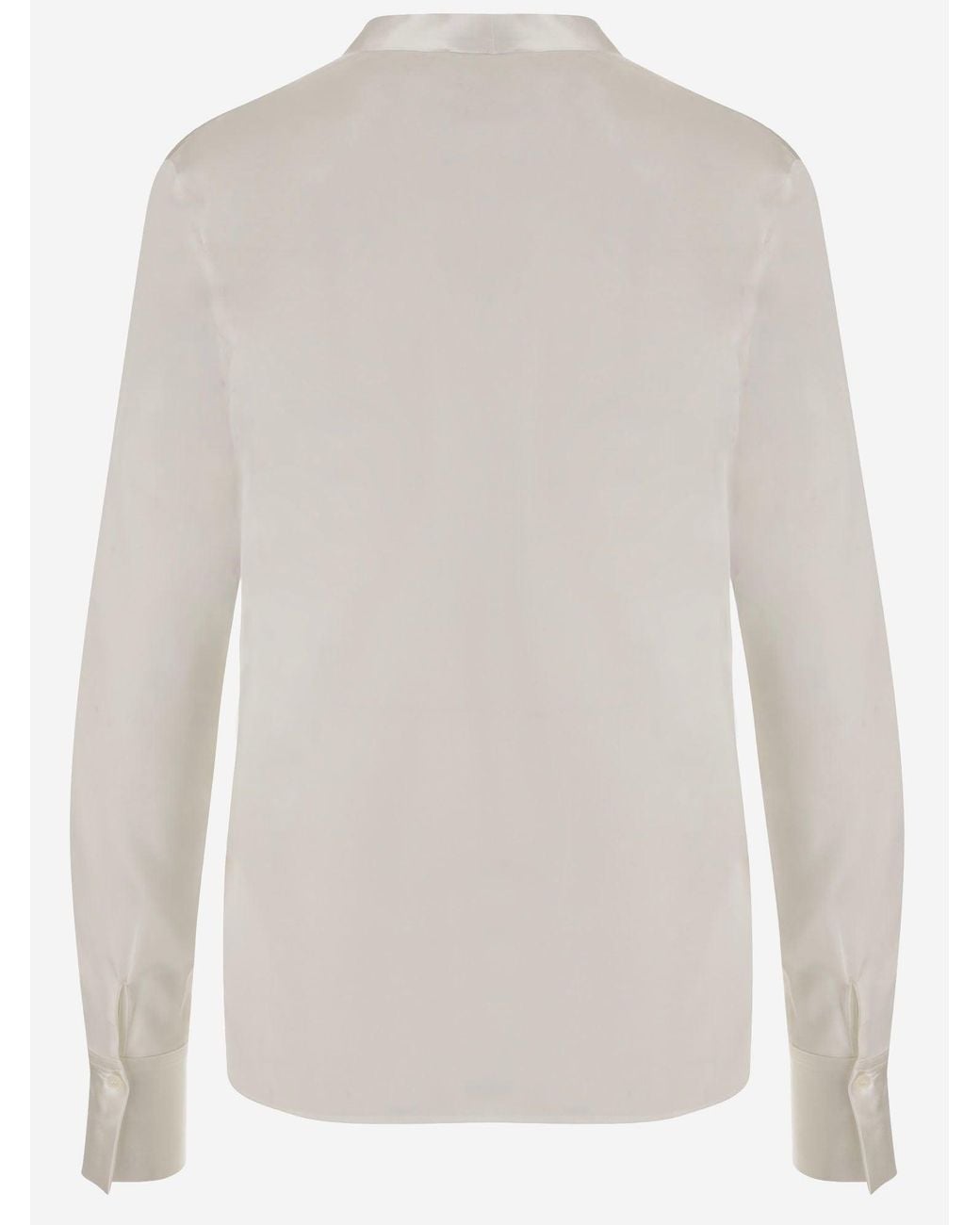 F.it White Shirt Stretch Silk