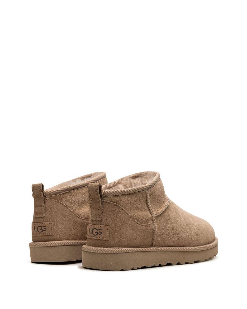 Ugg Brown Classic Ultra Mini Suede Boots For