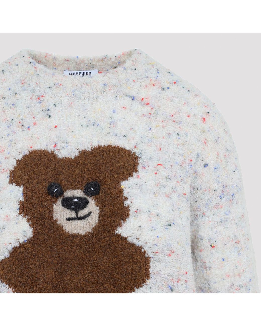 Moschino White Bear Sweater